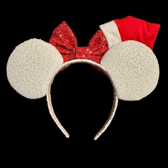 Women’s Disney Inspired Handmade Holiday Sequin Minnie Ears Headband - NWOT main image 4